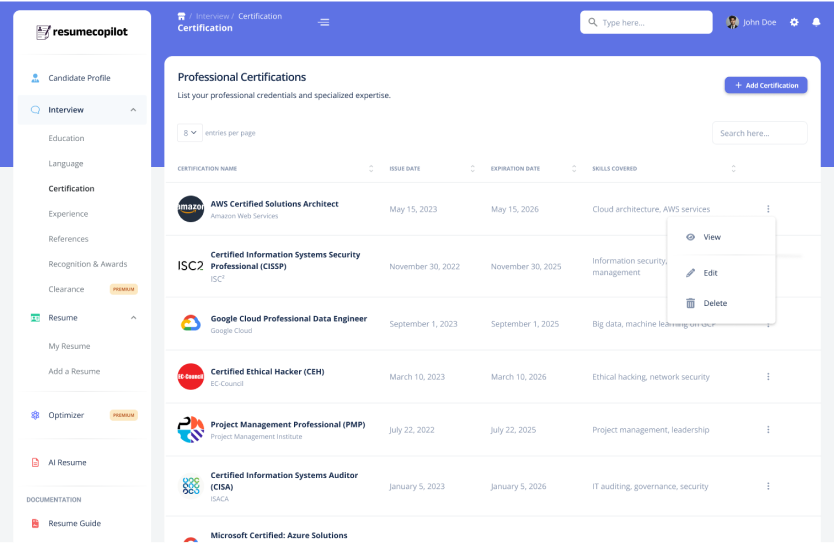 ResumeCopilot screenshot 2