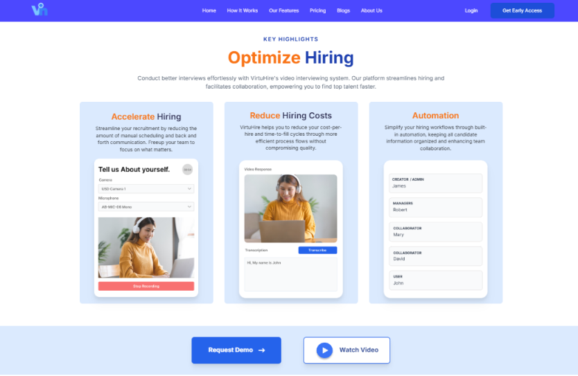 VirtuHire screenshot 2